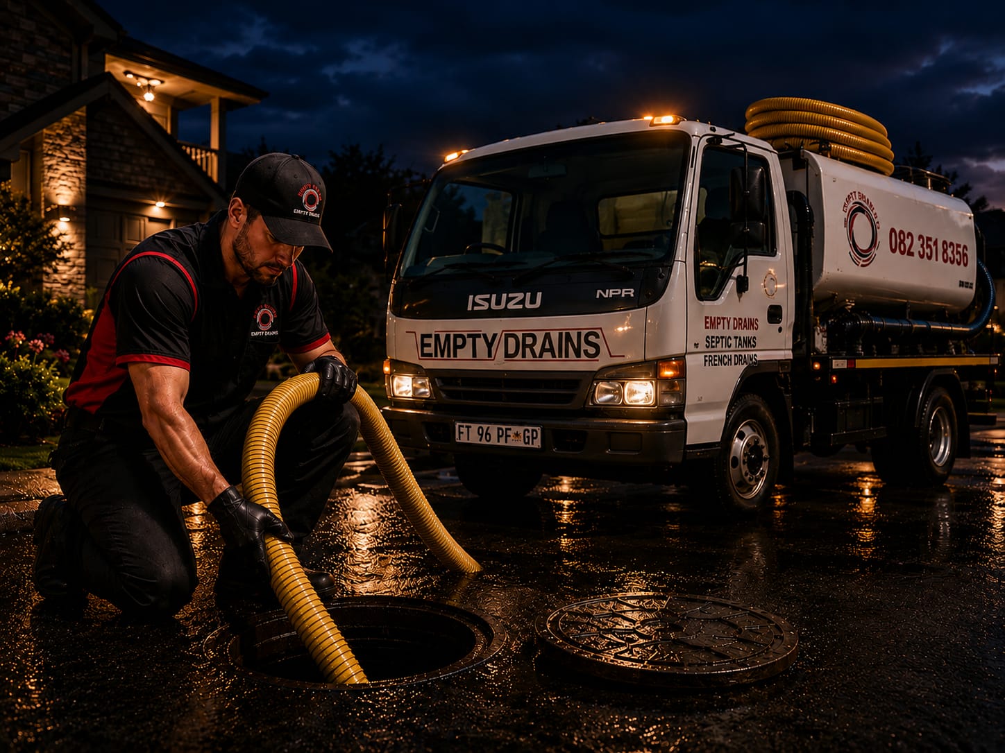 Septic tank emptying service