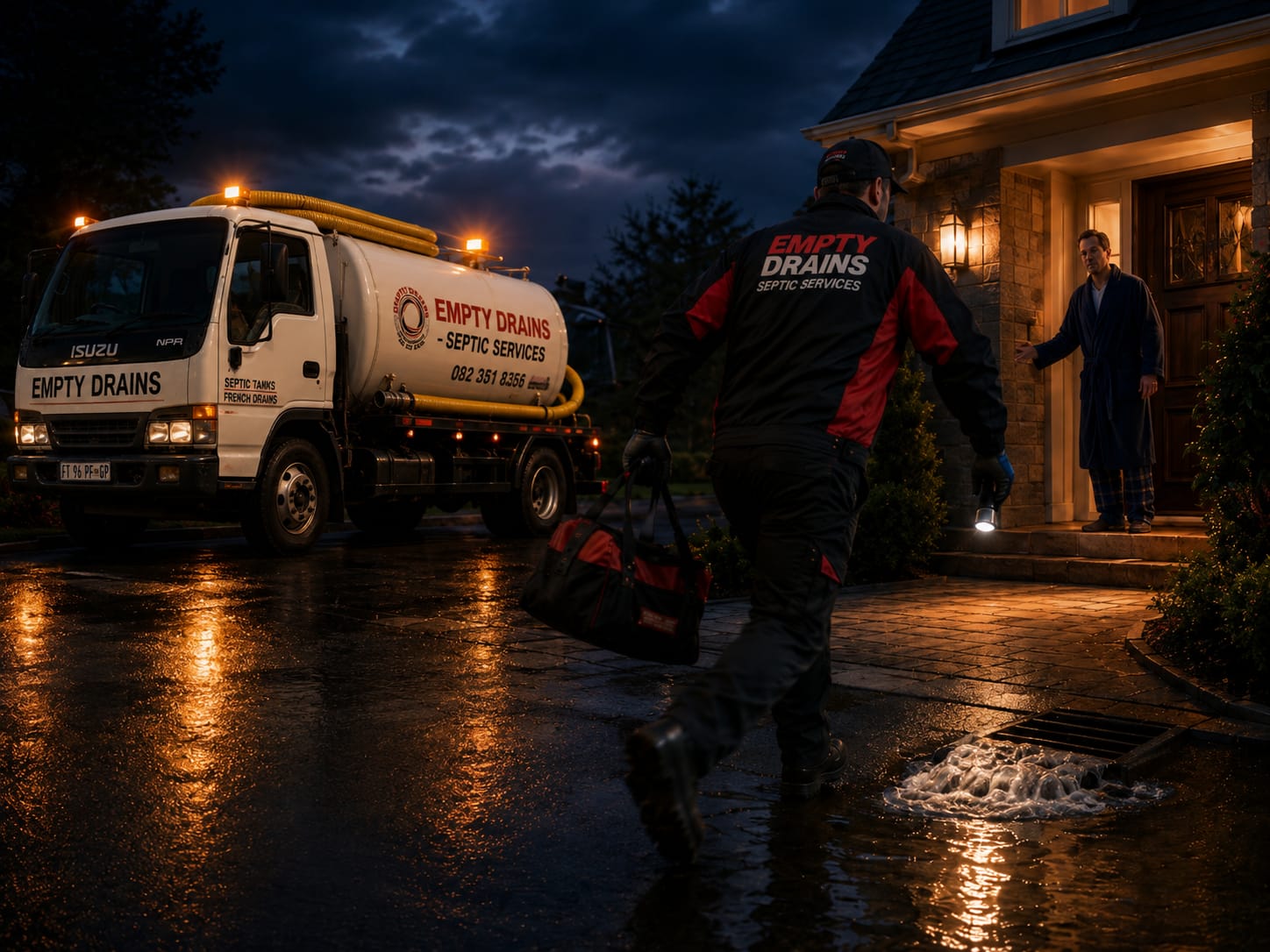 Same-day septic service call-out