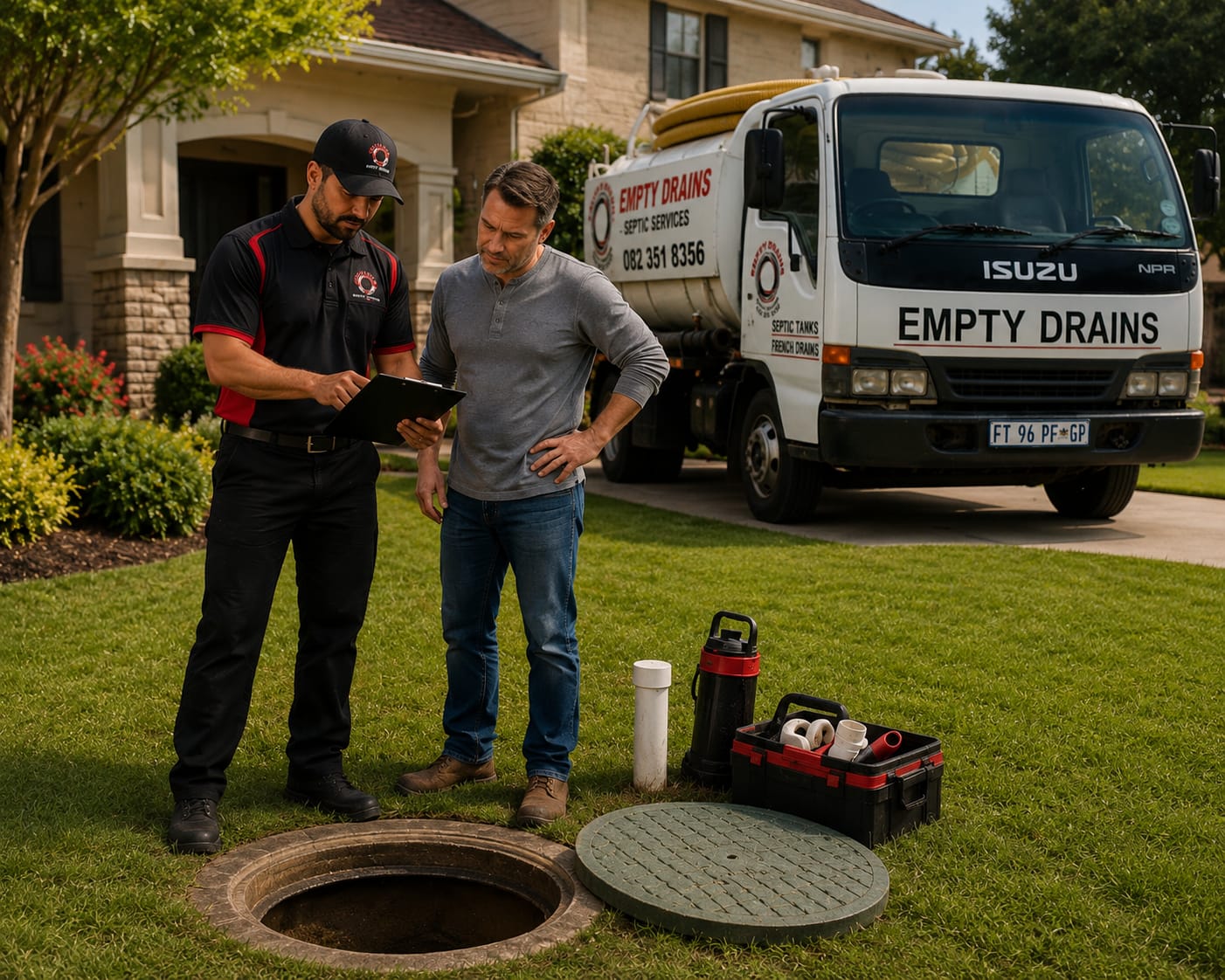 General septic services truck